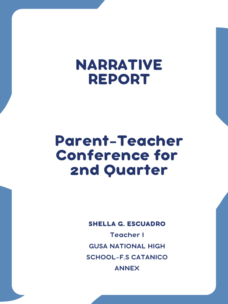 2nd Quarter Parent-Teacher Conference Report | PDF