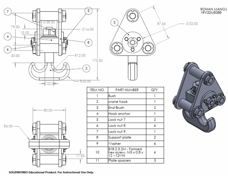 SOLIDWORKS Educational Product. For Instructional Use Only | PDF