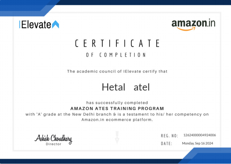 1amazon ATES Training | PDF