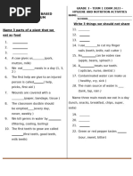 Grade 1 Math Questions and Answers | PDF