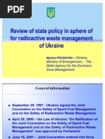Download Review of state policy in sphere of for radioactive waste management of Ukraine by Atomic-Energyru SN81823810 doc pdf