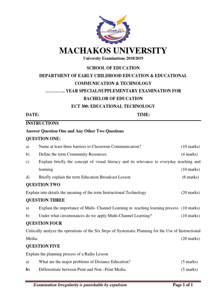 Ect 300 Educational Technology | PDF