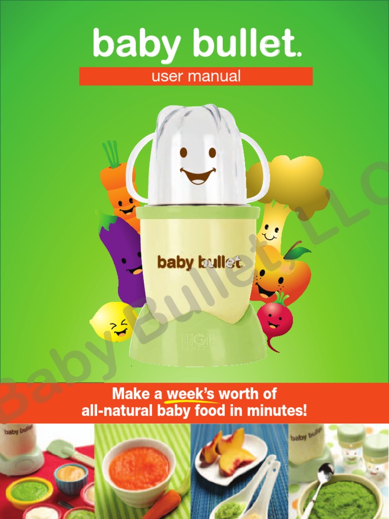 Baby Bullet Manual PDF Foods Vegetables