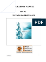 Laboratory Manual: EDU 502 Educational Technology