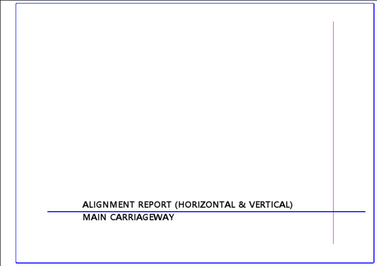 Horizontal & Vertical Alignment Report | PDF