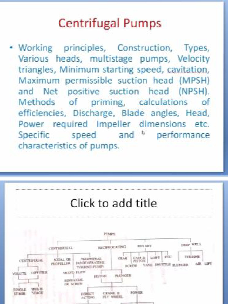 Pump Class Notes | PDF