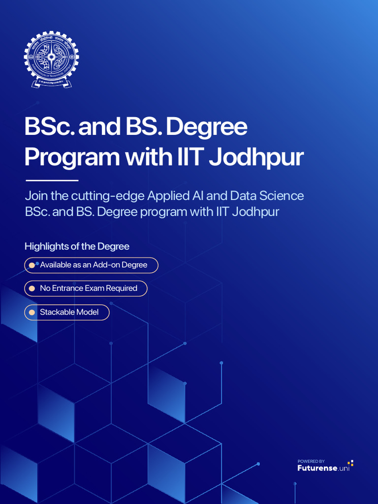BSc in Applied AI & Data Science at IIT Jodhpur | PDF | Artificial ...
