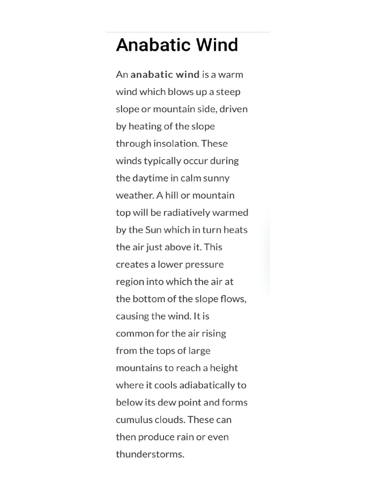anabatic wind | PDF