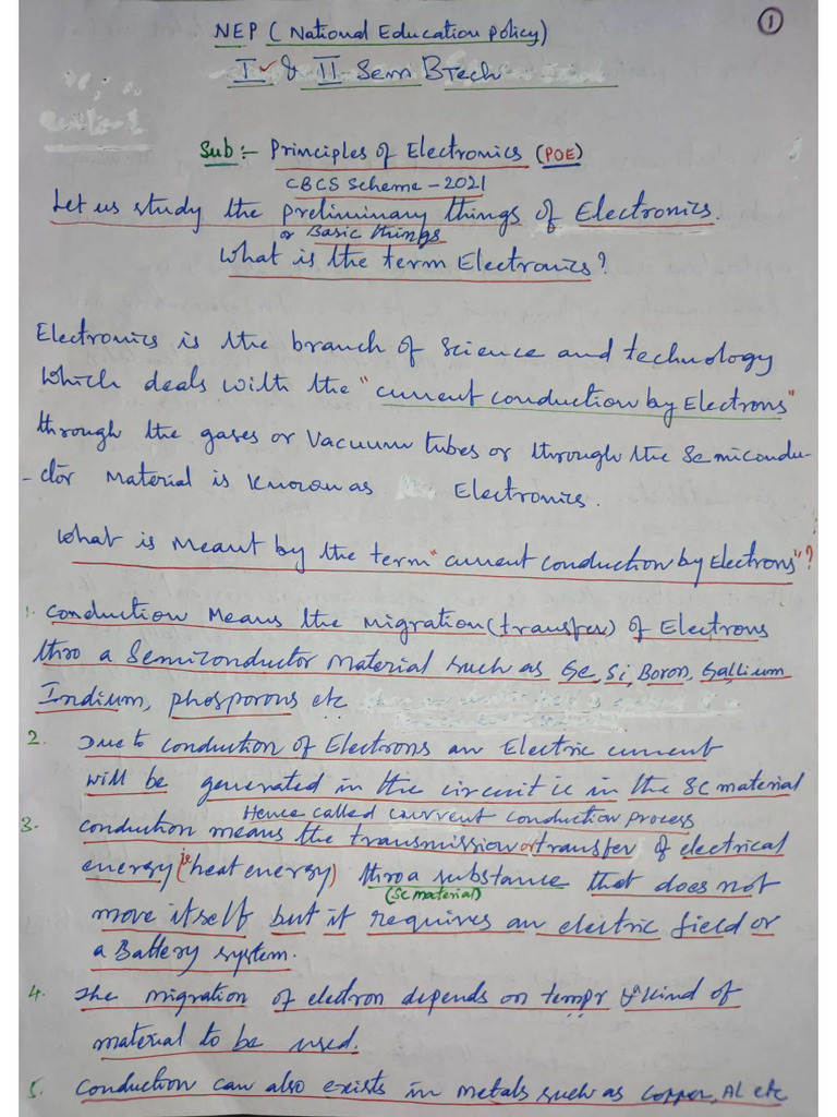 Unit 1 Semiconductor Diode Characteristics Pdf