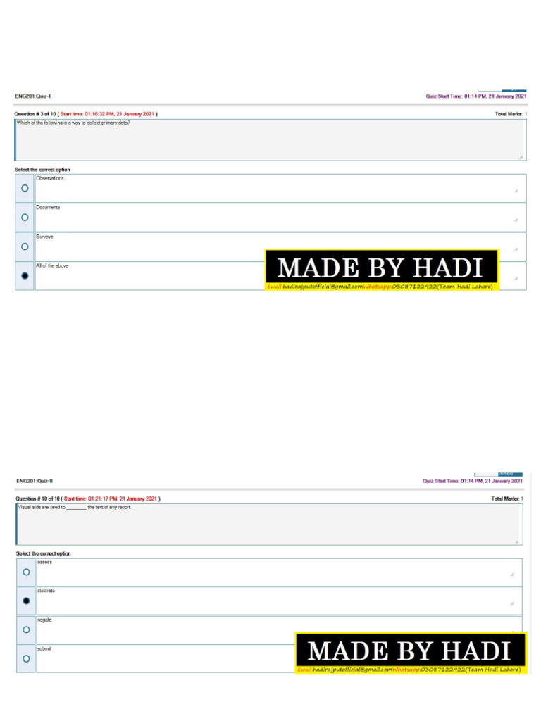 Eng201 Final Term File 2 Solved by Hadi-2-1 | PDF