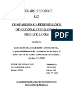 Download Comparison of Performance of Nationalized Banks Private Banks by Vikash Bhanwala SN81825576 doc pdf