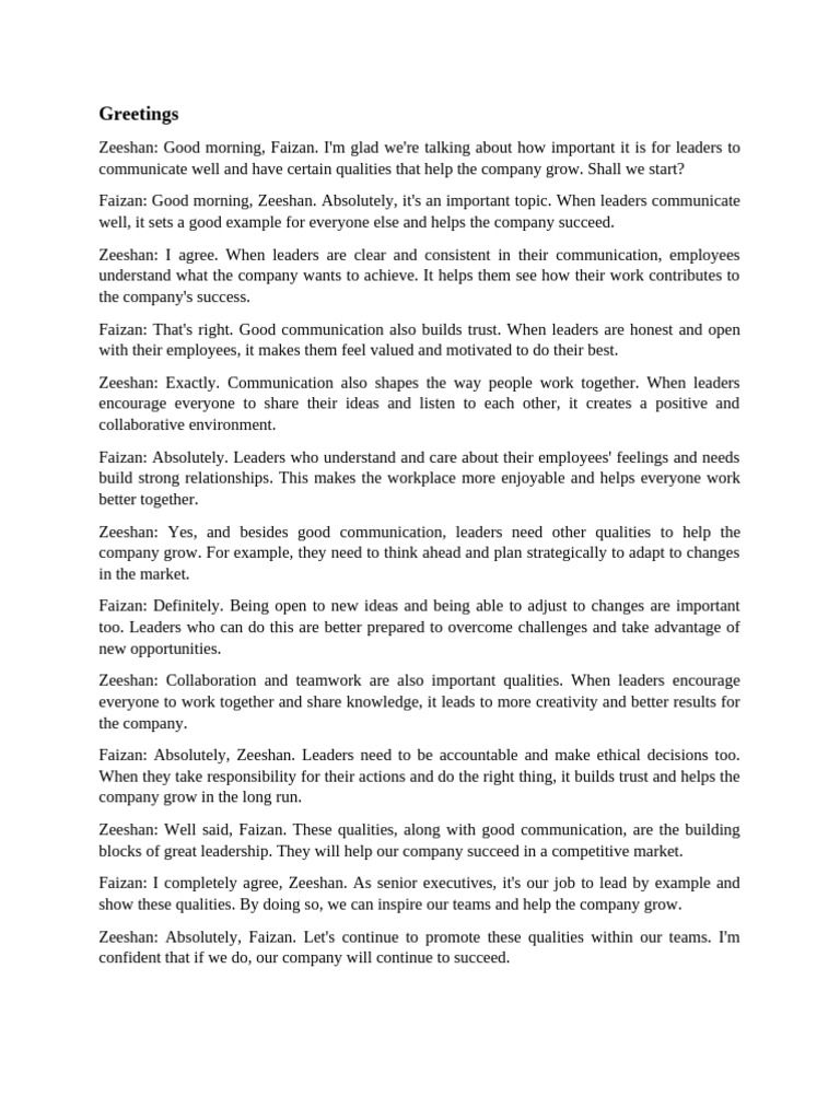 Presentation 2 Pdf Leadership Communication