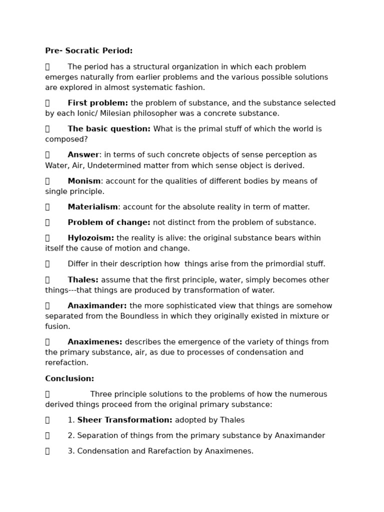 Pre Socratic Pdf Reincarnation Metaphysics