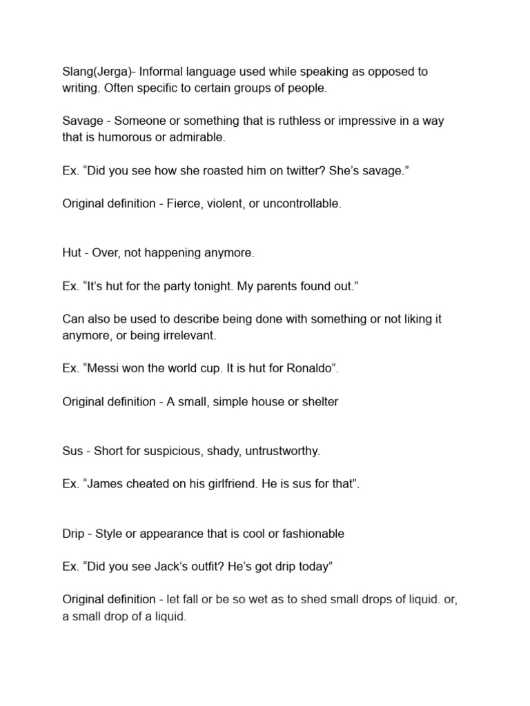 Slang in The United States | PDF