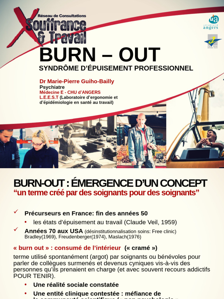 Comprendre le Burn-Out Professionnel | PDF | Syndrome d'épuisement ...