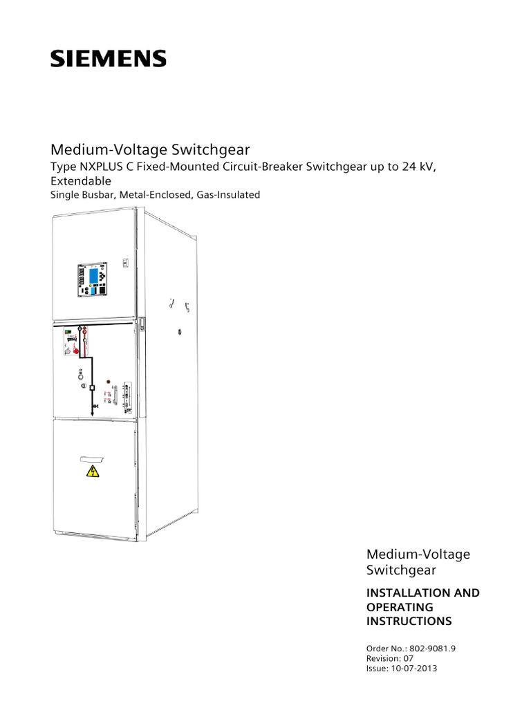 Medium-Voltage Switchgear (PDFDrive) | PDF | Personal Protective ...