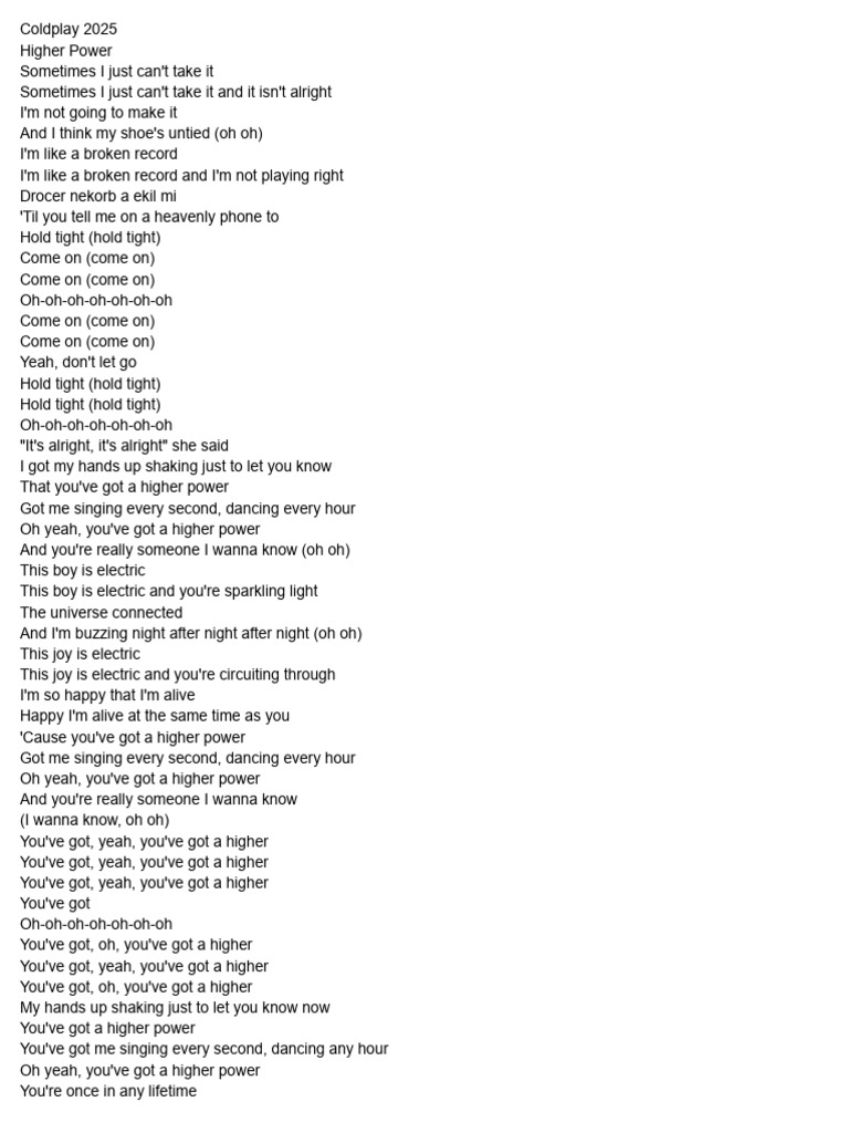 lyrics | PDF