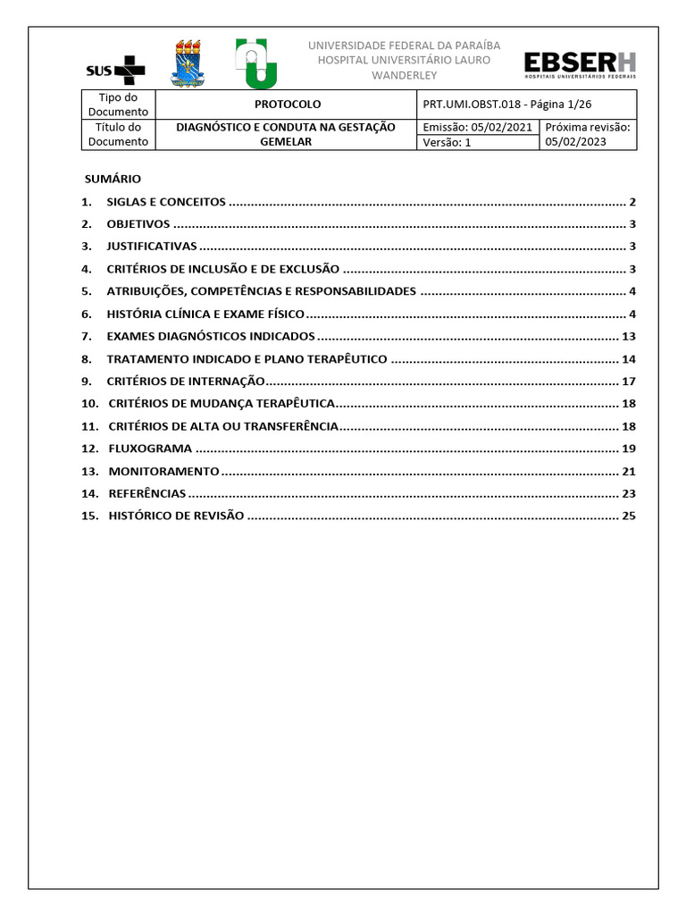 Diagnóstico na Gestação Gemelar | PDF | Gravidez | Parto