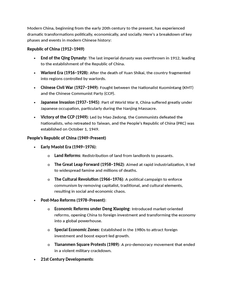 THE RISE OF MODERN CHINA visual data 6