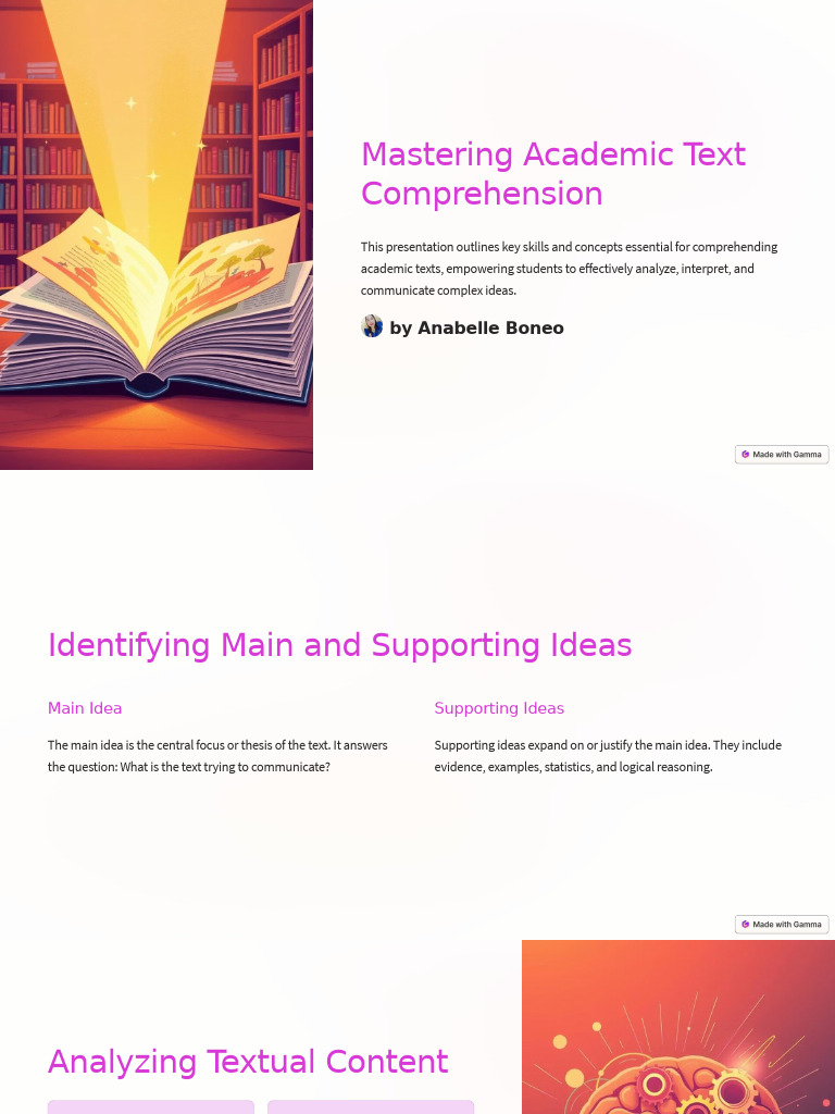Mastering Academic Text Comprehension Pdf Reading Comprehension
