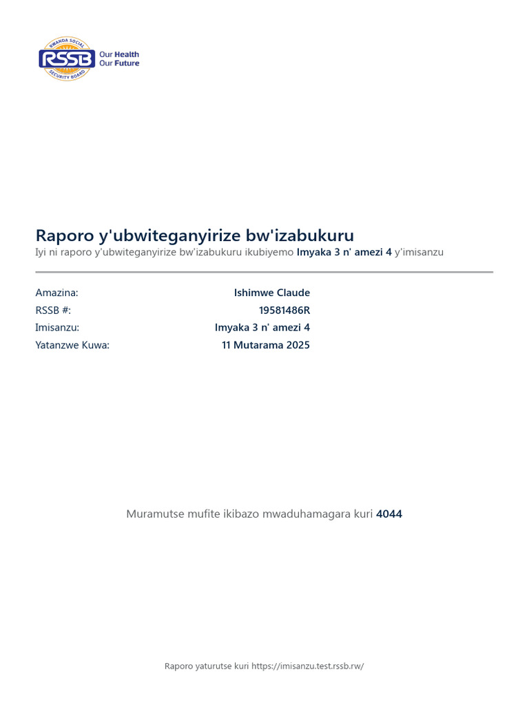 Claude ishimwe imisanzu PDF