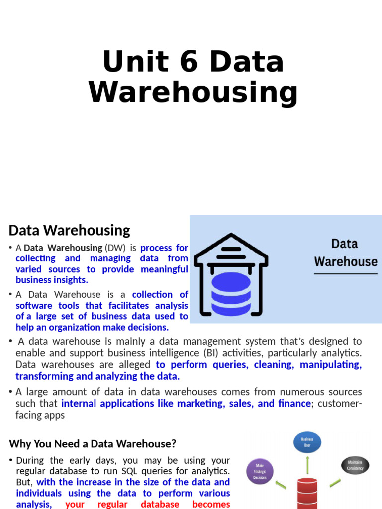 Understanding Data Warehousing Basics | PDF | Data Warehouse ...