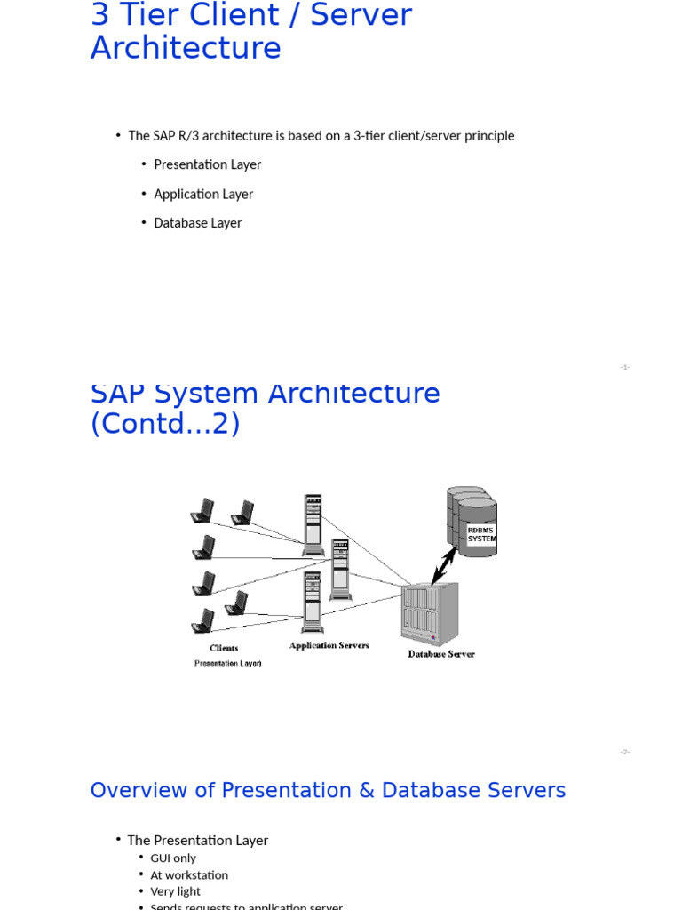 3 Tier Client Server Architecture | PDF