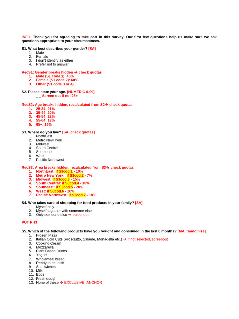 Questionnaire_Example | PDF | Brand