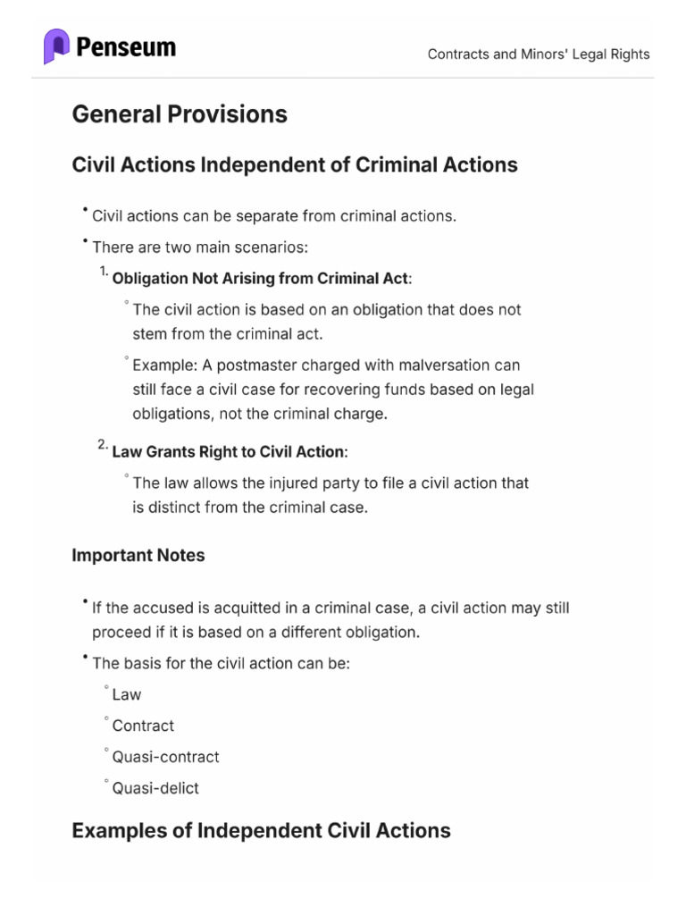 Contracts and Minors' Legal Rights 3 | PDF