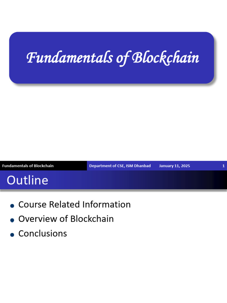 Blockchain Fundamentals Overview | PDF | Peer To Peer | Bitcoin