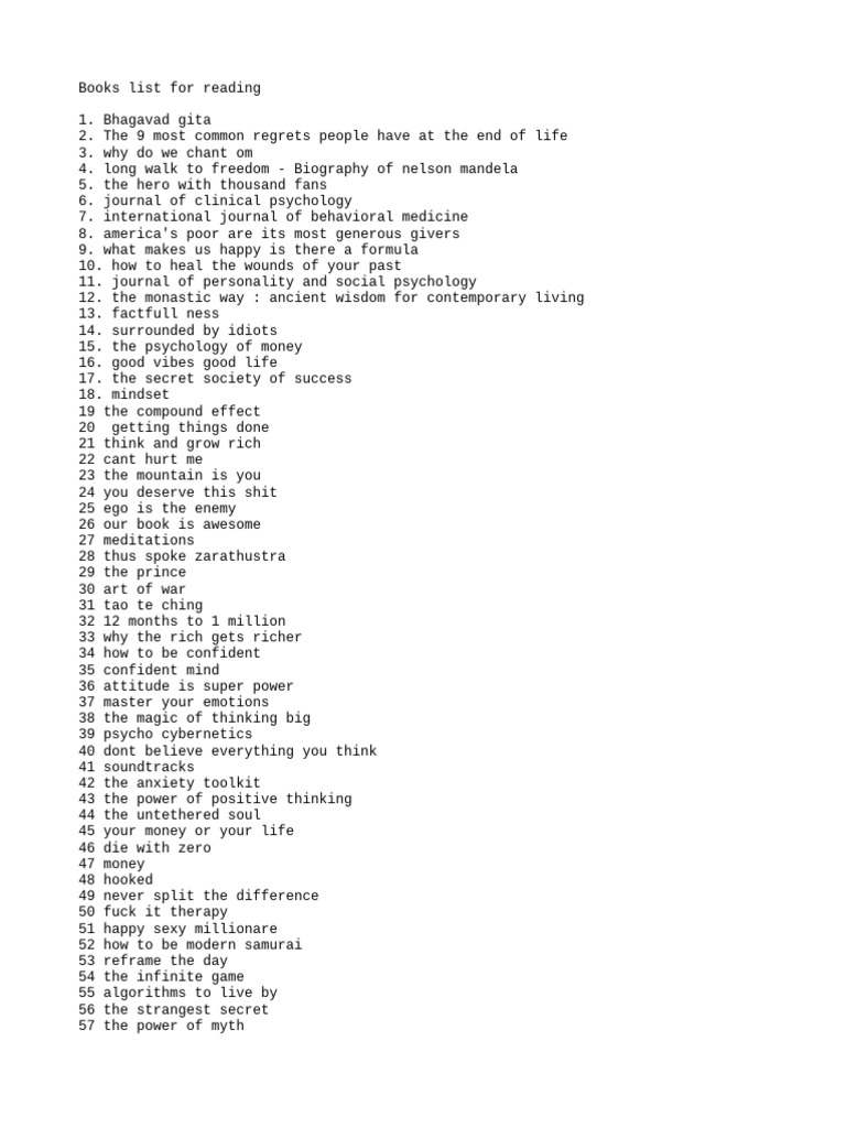 Books_list | PDF