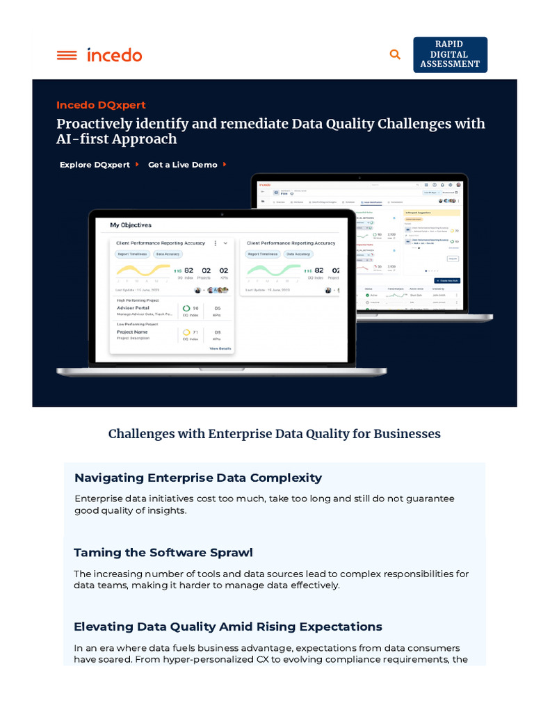 Www Incedoinc Com Incedo Dqxpert Pdf Data Quality Computing