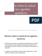 Efectos de Los Agentes Quimicos Sobre La Salud