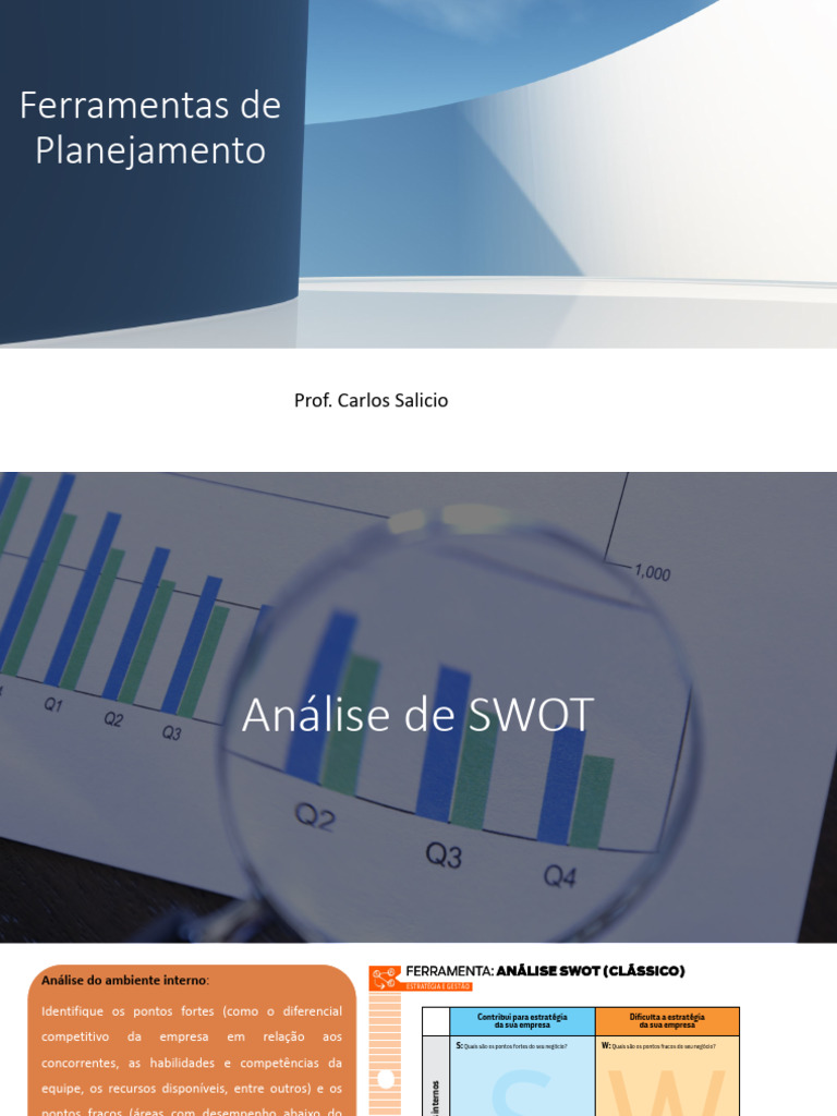 Ferramentas de Planejamento Estratégico | PDF | Marketing | Análise SWOT