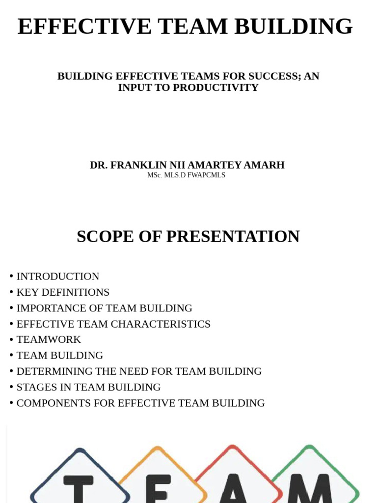 Effective Team Building Strategies | PDF | Goal | Leadership