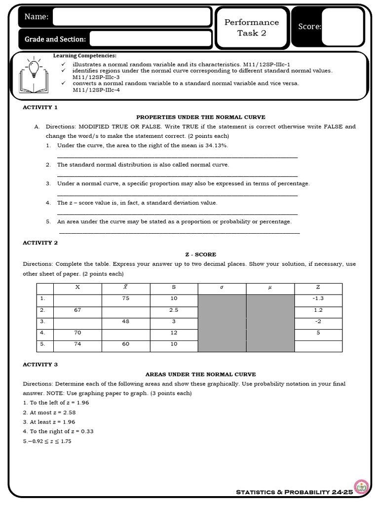 Cholesterol Levels And Normal Curve Analysis Pdf Normal