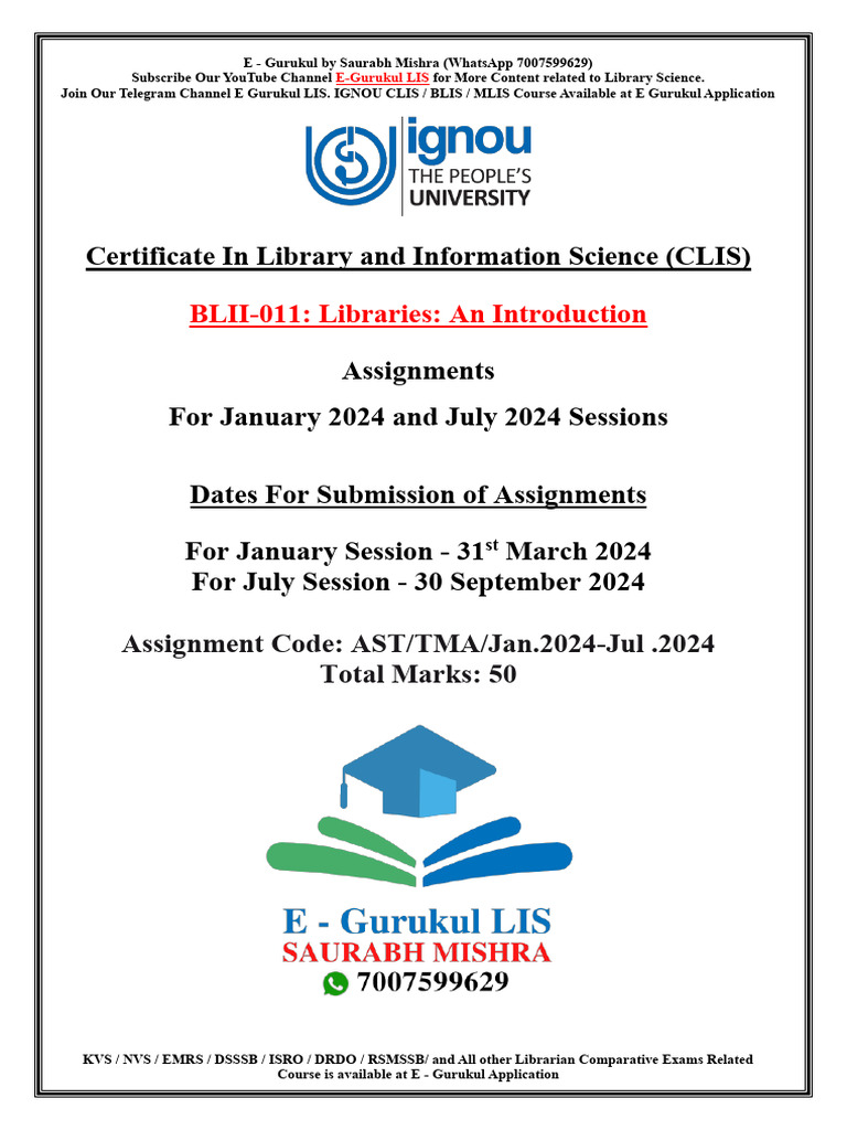 Library Science Course Overview | PDF | Libraries | Librarian