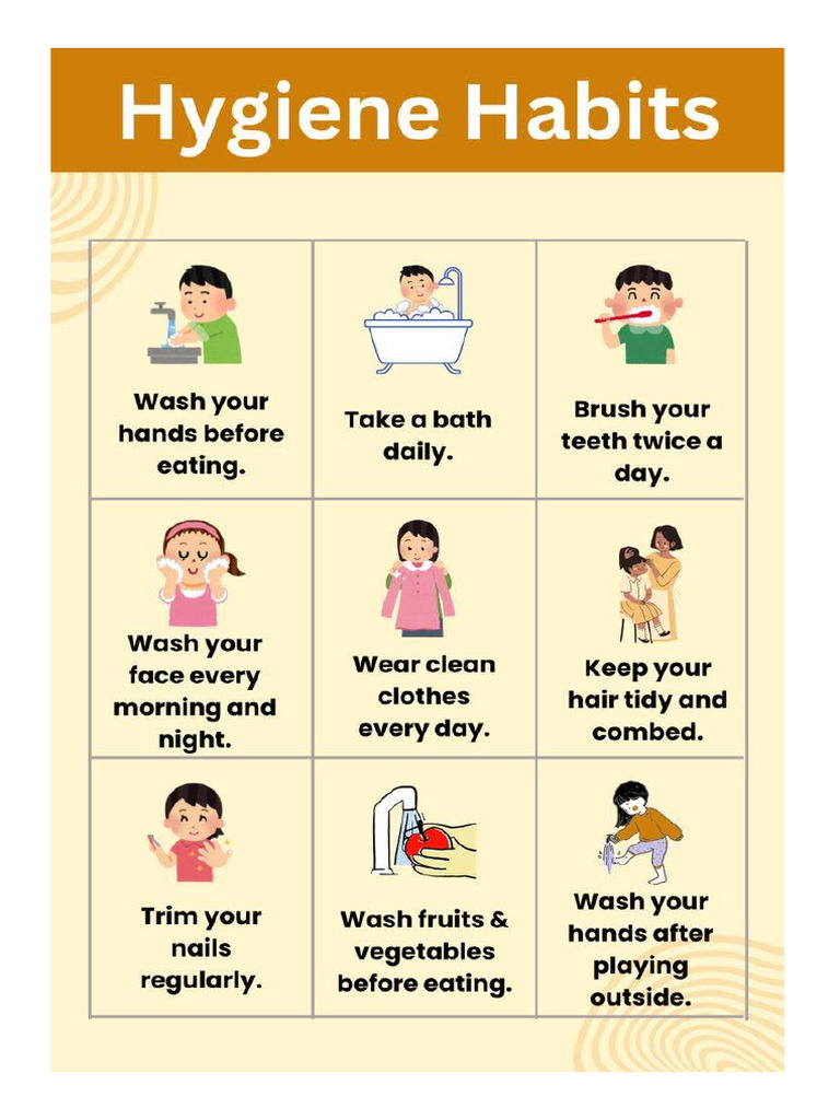 Hygiene Routine Signs | PDF