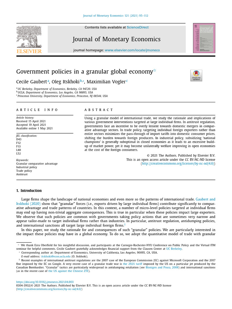 Government Policies in Global Trade | PDF | Tariff | Oligopoly