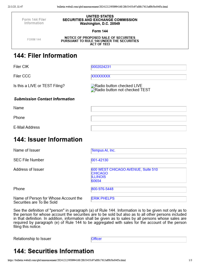 QBD Announcement 20... .HTML | PDF | Securities (Finance) | Securities ...