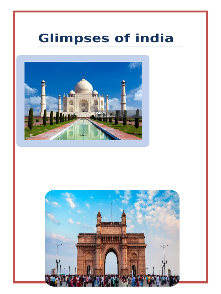 Glimpses of india | PDF