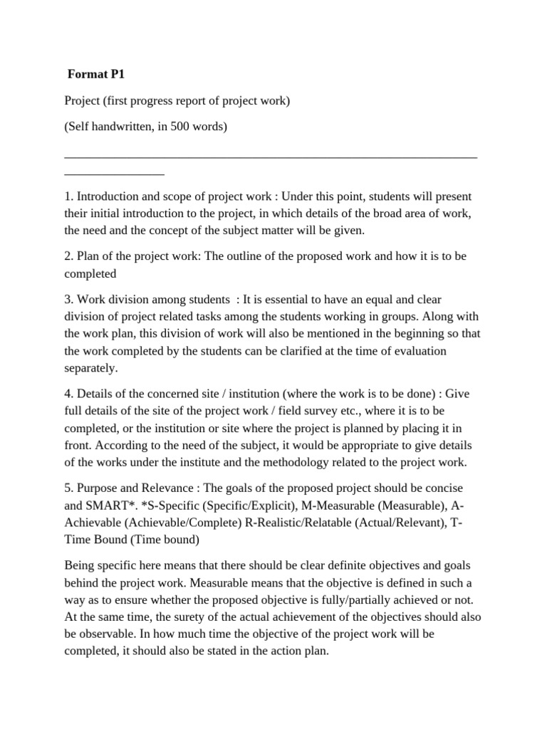 Field Project Report Guidelines | PDF | Information | Methodology