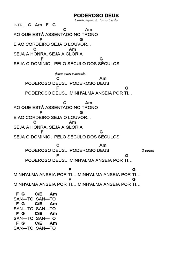 Letra da Música 
