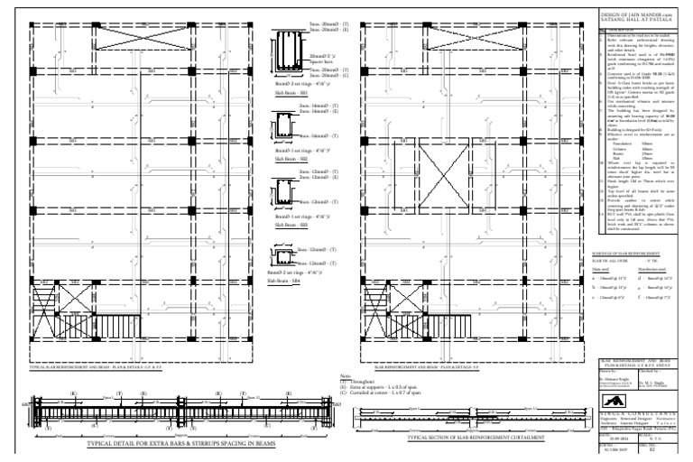 Struc. Drg.Jain Mandir-2 | PDF | Concrete | Building