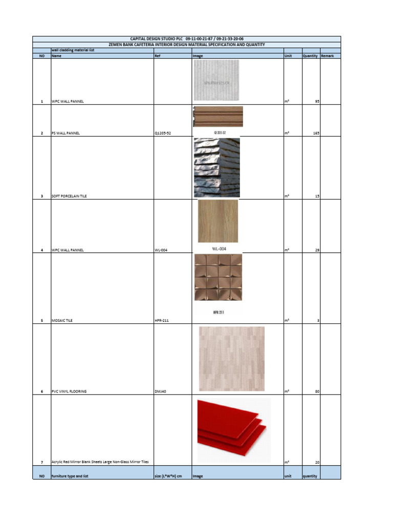 Zemen Material Specification | PDF | Building Materials | Building ...
