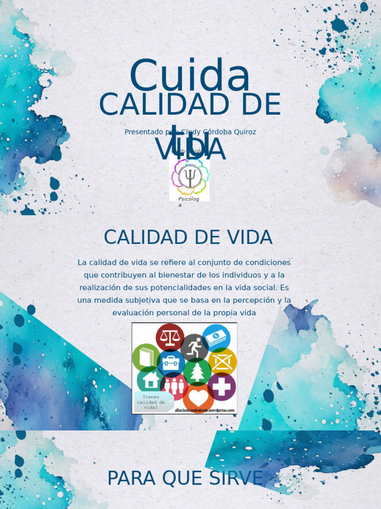 Calidad de Vida | PDF