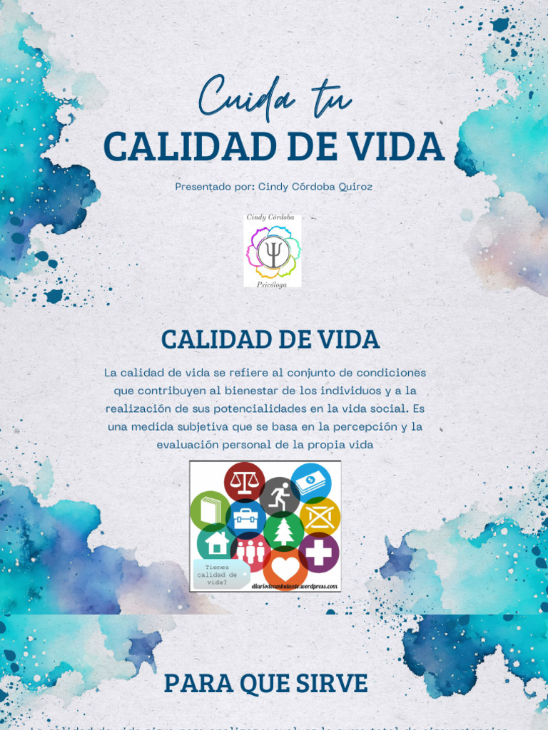 Mejora tu Calidad de Vida y Salud Mental | PDF