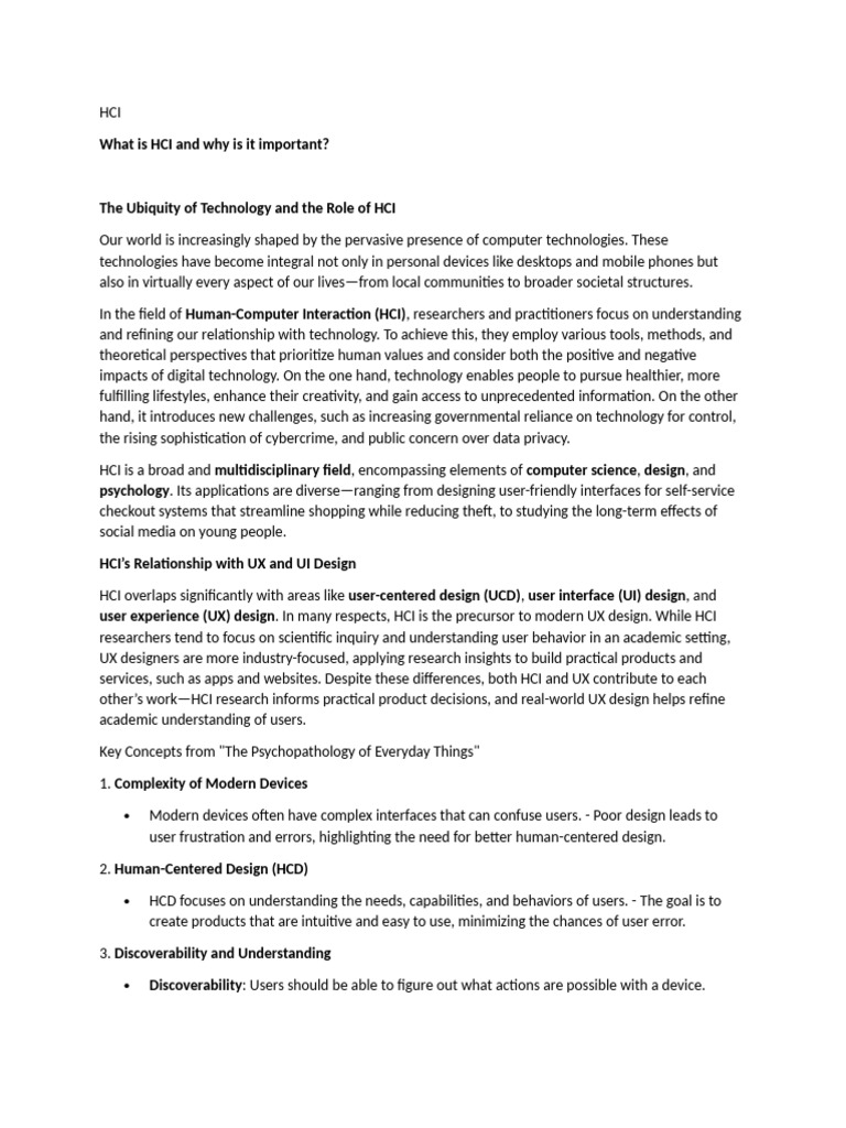 Hci Print Pdf Human Computer Interaction Usability