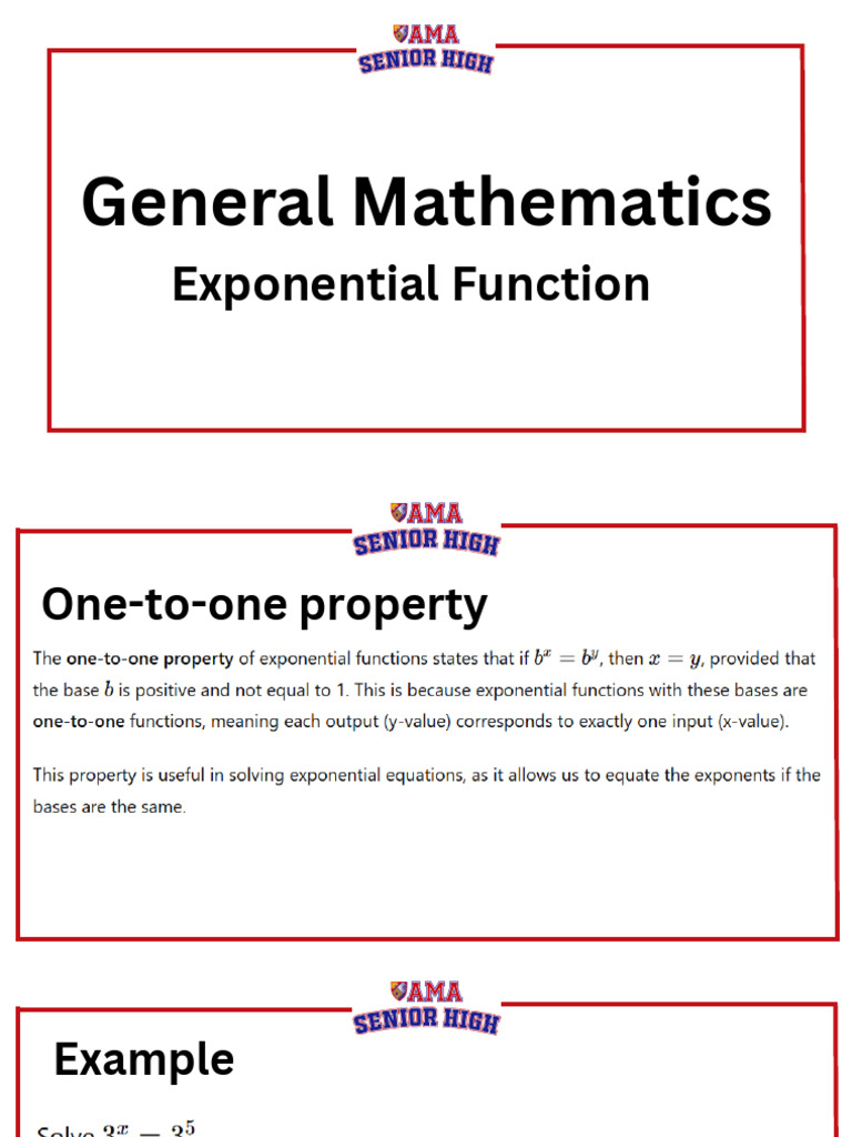 Exponential & Logarithm Function | PDF