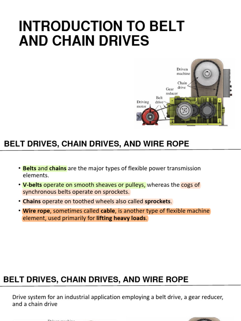 Belts Chain and Wire Introduction | PDF | Belt (Mechanical ...